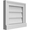 Ekena Millwork Vertical Surface Mount PVC Gable Vent w/ 2"W x 2"H , Brickmould Sill Frame, 14"W x 12"H GVPVE14X1203SN - alternate 2
